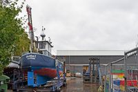 Lübeck-Travemünde 20.10.2023. Fischereifahrzeug TRA 44 ROBBE