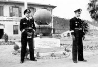 Einweihung Denkmal beim Sperrwaffenkommando in La Spezia für Karl Friedrich Brill