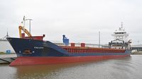 KAILEEN, General Cargo Ship, IMO 9229049, am 17.02.2024 beim Nordlandkai Lübeck