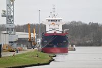 KAILEEN, General Cargo Ship, IMO 9229049, am 17.02.2024 beim Nordlandkai Lübeck