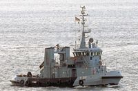 Marine-Schlepper Y 819 am 11.02.2020 in der Kieler Förde