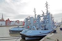 Marine-Schlepper Y 812 LÜTJE HÖRN und Y 817 NORDSTRAND am 15.02.2020 in Lübeck