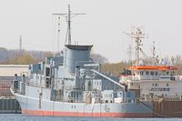 KÖLN am 28.4.2021 bei Neustadt/Holstein. Das Schiff war von 1961 bis 1982 als Fregatte der Bundesmarine im Einsatz (Typschiff der Klasse F 120, auch als 