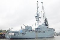 Flottendienstboot A 52 OSTE am 16.09.2021 im Hafen von Hamburg