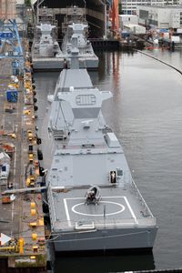 Kriegsschiff-Neubauten am 21.08.2020 in Kiel