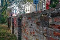 An der Mauer in Lübeck (Handyfoto vom 29.10.2022)