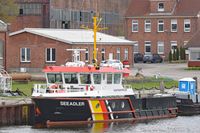 Schifffahrtspolizei-Boot SEEADLER am 22.04.2022 in Lübeck