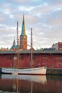 Segelschiff KRISTA RUD am 24.02.2021 in Lübeck