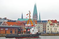 Schlepper AXEL am 16.03.2021 in Lübeck