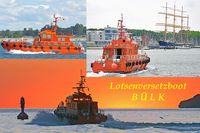 Lotsenversetzboot BÜLK in bzw. vor Lübeck-Travemünde