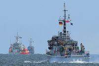 NATO-Verband in der Ostsee vor Lübeck-Travemünde 09.08.2023