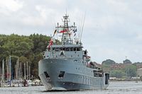 ORP Kontradmiral Xawery Czernicki 511 am 09.08.2023 vor Lübeck-Travemünde
