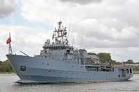 ORP Kontradmiral Xawery Czernicki 511 am 09.08.2023 vor Lübeck-Travemünde