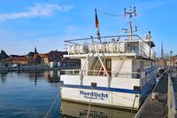 Fahrgastschiff NORDLICHT am 28.01.2022 im Hafen von Neustadt / Holstein