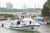 MS DANA im Hafen von Niendorf/Ostsee im Juli.2016