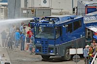 Fahrzeug der Bundespolizei am 16.07.2022 in Neustadt / Holstein anlässlich des 