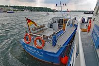 Bundespolizeiboot EUROPA 1 am 22.07.2018 in Lübeck-Travemünde