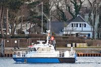 Polizeiboot HABICHT am 14.03.2021 in Lübeck-Travemünde