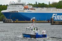Polizeiboot HABICHT am 21.05.2021 in Lübeck-Travemünde