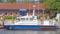Polizeiboot HABICHT am 08.07.2018 in Lübeck-Travemünde