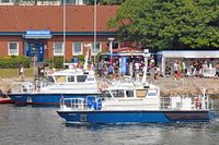 Polizeiboote HABICHT und WARDER am 22.07.2018 in Lübeck-Travemünde