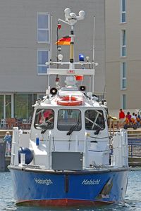 Polizeiboot HABICHT am 26.07.2023 in Lübeck-Travemünde