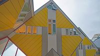 Kubus-Häuser in Rotterdam am 09.02.2022