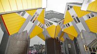 Kubus-Häuser in Rotterdam am 09.02.2022