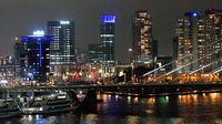 Rotterdam am Abend des 9.2.2022
