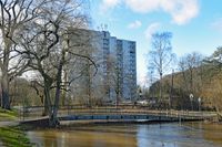 Brücke über die Schwartau im Kurpark Bad Schwartau 23.02.2022