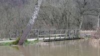 Hochwasser im Bereich des Kurparks Bad Schwartau 22.02.2022