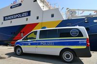 Fahrzeug der Bundespolizei am Tag der Küstenwache in Neustadt Holstein 15.07.2023