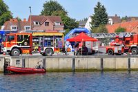 Feuerwehr am 15.07.2023 in Neustadt / Holstein beim Tag der Küstenwache