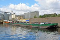 Tankmotorschiff (TMS) AGT-10 (ENI-Nr.: 04017280) am 20.07.2023 in Lübeck