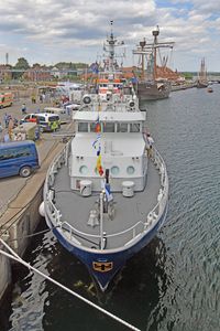Zollboot PRIWALL am 15.07.2023 in Neustadt / Holstein beim Tag der Küstenwache