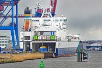 BORE SEA (IMO 9443554) am 09.04.2022 beim Seelandkai Lübeck