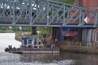 Arbeiten bei der Hubbrücke in Lübeck 30.06.2023