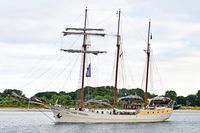 Segelschiff MARE FRISIUM am 22.07.2022 in Travemünde