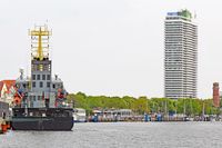 Fischereischutzboot SEEADLER (IMO 9191541) am 10.05.2022 beim Ostpreussenkai in Lübeck-Travemünde liegend