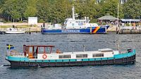MINART (03800550) und Zollboot PRIWALL am 12.09.2020 im Hafen von Lübeck-Travemünde