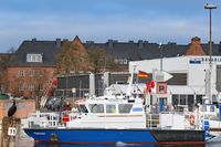 Polizeiboot HABICHT am 23.12.2022 in Lübeck-Travemünde