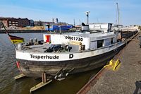 Gütermotorschiff (GMS) FERDINAND (Europa-Nr.: 04001730) am 08.04.2020 in Lübeck