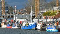 Fischereihafen von Lübeck-Travemünde 15.01.2023