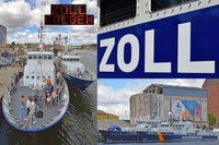 Zollboote SCHLESWIG-HOLSTEIN und PRIWALL beim Tag der Küstenwache in Neustadt / Holstein 16.07.2022
