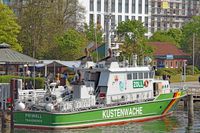 Zollboot PRIWALL am 10.05.2018 in Lübeck-Travemünde