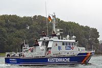 Zollboot PRIWALL am 29.08.2021 in Lübeck-Travemünde