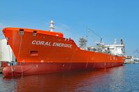 Coral Energice (IMO 9783124) am 30.08.2017 im Hafen von Rostock