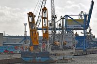 CALYPSO (IMO: 9512381) am 31.10.2018 im Hafen von Rostock-Warnemünde