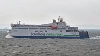 Scandlines Hybrid Ferry COPENHAGEN am 31.10.2018 in der Ostsee auf dem Weg nach Rostock-Warnemünde