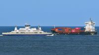 LANGELAND (IMO: 9596428) und Containerschiff X-PRESS ELBE (IMO: 9483669) am 17.07.2021 in der Ostsee